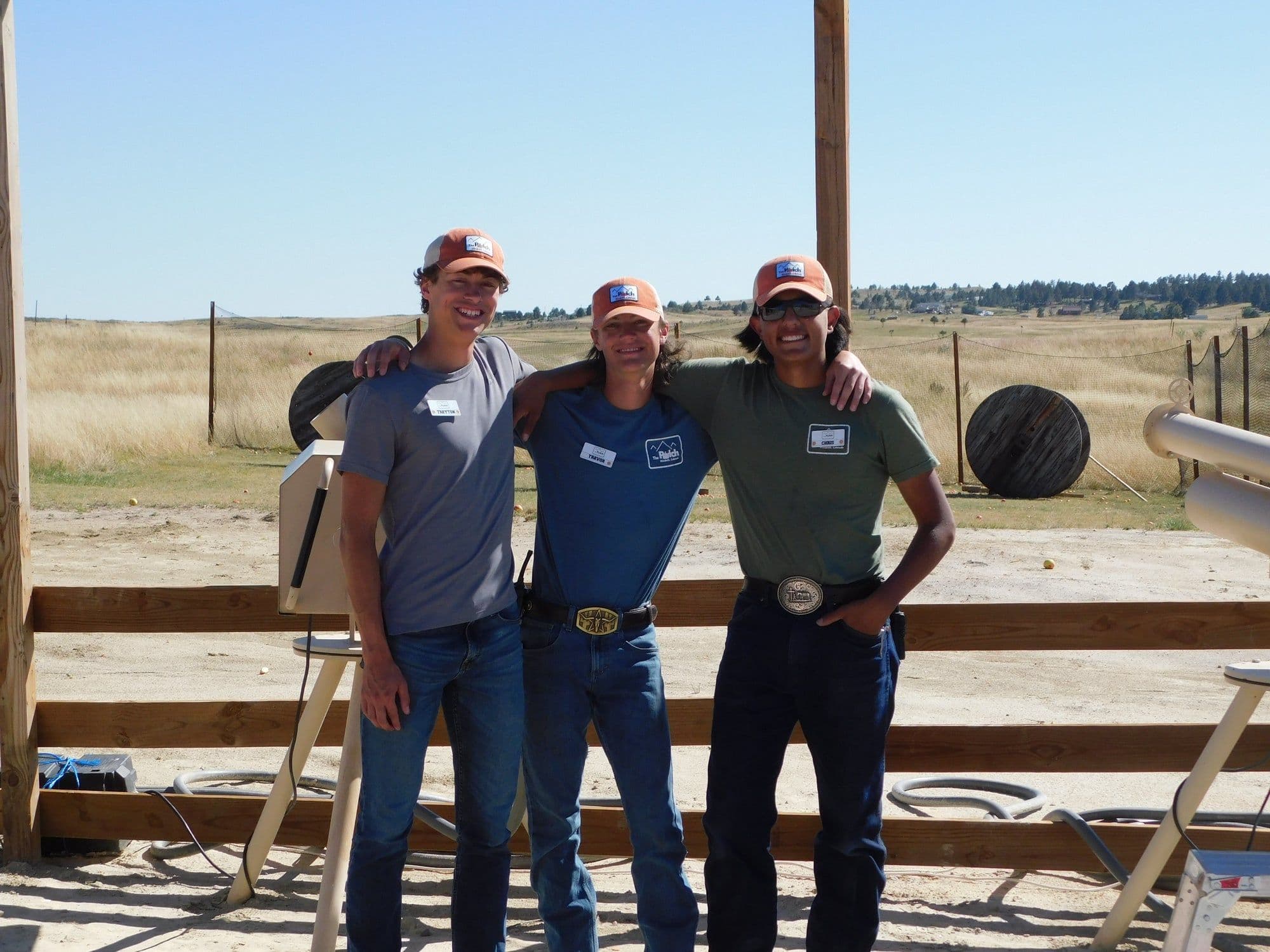 Members of The Patch team on the farm